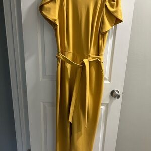 Calvin Klein Mustard Long Sleeve Dress